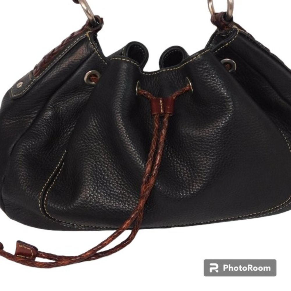 Fossil Drawstring Shoulder Bag With Braided Leath… - image 2